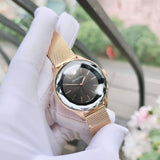 Buy Shop Swarovski Octea Nova Black Dial Rose Gold Mesh Bracelet Watch for Women - 5430424 USA Online