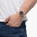 Buy Shop Swarovski Octea Nova Black Dial Rose Gold Mesh Bracelet Watch for Women - 5430424 USA Online