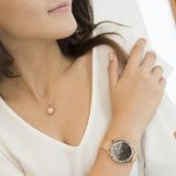 Buy Shop Swarovski Octea Nova Black Dial Rose Gold Mesh Bracelet Watch for Women - 5430424 USA Online