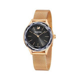 Buy Shop Swarovski Octea Nova Black Dial Rose Gold Mesh Bracelet Watch for Women - 5430424 USA Online
