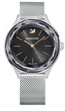Buy Shop Swarovski Octea Nova Black Dial Silver Mesh Bracelet Watch for Women - 5430420 USA Online