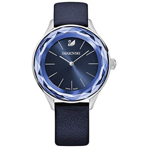 Buy Shop Swarovski Octea Nova Blue Dial Blue Leather Strap Watch for Women - 5295349 USA Online