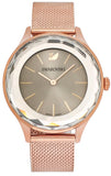 Buy Shop Swarovski Octea Nova Grey Dial Gold Mesh Bracelet Watch for Women - 5451634 USA Online