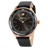 Buy Shop Swarovski Octea Nova Grey Dial Grey Leather Strap Watch for Women - 5295358 USA Online