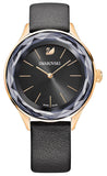 Buy Shop Swarovski Octea Nova Grey Dial Grey Leather Strap Watch for Women - 5295358 USA Online