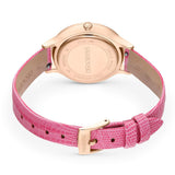 Buy Shop Swarovski Octea Nova Pink Dial Pink Leather Strap Watch for Women - 5650030 USA Online