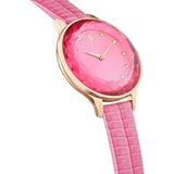 Buy Shop Swarovski Octea Nova Pink Dial Pink Leather Strap Watch for Women - 5650030 USA Online