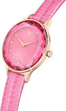 Buy Shop Swarovski Octea Nova Pink Dial Pink Leather Strap Watch for Women - 5650030 USA Online