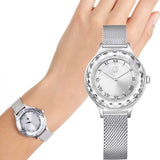 Buy Shop Swarovski Octea Nova Silver Dial Silver Mesh Strap Watch for Women - 5650039 USA Online