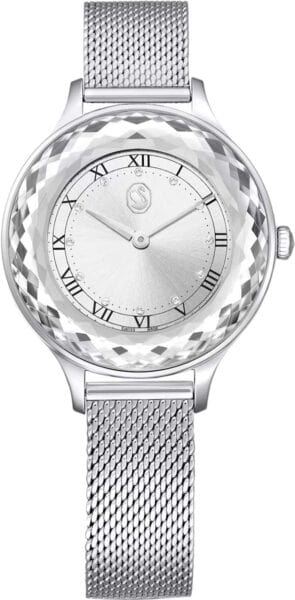 Buy Shop Swarovski Octea Nova Silver Dial Silver Mesh Strap Watch for Women - 5650039 USA Online
