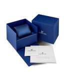 Buy Shop Swarovski Passage Chrono Crystal Blue Dial Blue Leather Strap Watch for Women - 5580342 USA Online