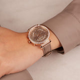Buy Shop Swarovski Passage Chrono Grey Dial Grey Leather Strap Watch for Women - 5580348 USA Online