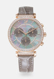 Buy Shop Swarovski Passage Chrono Grey Dial Grey Leather Strap Watch for Women - 5580348 USA Online