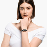 Buy Shop Swarovski Uptown Black Dial Black Leather Strap Watch for Women - 5547710 USA Online