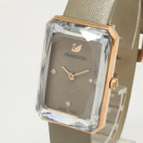 Buy Shop Swarovski Uptown Crystal Grey Dial Grey Leather Strap Watch for Women - 5547716 USA Online