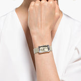 Buy Shop Swarovski Uptown Crystal Grey Dial Grey Leather Strap Watch for Women - 5547716 USA Online