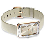 Buy Shop Swarovski Uptown Crystal Grey Dial Grey Leather Strap Watch for Women - 5547716 USA Online