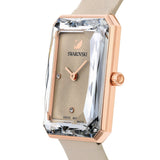 Buy Shop Swarovski Uptown Crystal Grey Dial Grey Leather Strap Watch for Women - 5547716 USA Online