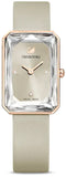 Buy Shop Swarovski Uptown Crystal Grey Dial Grey Leather Strap Watch for Women - 5547716 USA Online