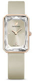 Buy Shop Swarovski Uptown Crystal Grey Dial Grey Leather Strap Watch for Women - 5547716 USA Online