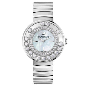 Buy Shop Swarovski Lovely Crystal Mother of Pearl Dial Silver Steel Strap Watch for Women - 1160307 USA Online