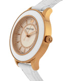 Swarovski Octea Lux White Dial White Leather Strap Watch for Women - 5414416