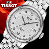 Buy Shop Tissot Le Locle Automatic Lady Silver Dial Silver Steel Strap Watch For Women - T006.207.11.036.00 USA Online