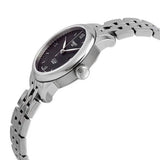 Buy Shop Tissot Le Locle Automatic Lady Black Dial Silver Steel Strap Watch For Women - T006.207.11.058.00 USA Online