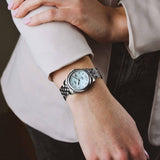 Buy Shop Tissot Le Locle Automatic Diamonds Mother of Pearl Dial Silver Steel Strap Watch For Women - T006.207.11.116.00 USA Online