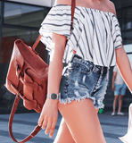 Buy Shop Tissot Le Locle Automatic Diamonds Mother of Pearl Black Dial Silver Steel Strap Watch For Women - T006.207.11.126.00 USA Online