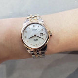 Buy Shop Tissot Le Locle Automatic Diamonds Mother of Pearl White Dial Two Tone Steel Strap Watch For Women - T006.207.22.116.00 USA Online