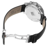 Buy Shop Tissot PRC 200 Chronograph Black Dial Black Leather Strap Watch For Men - T055.417.16.057.00 USA Online