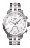 Buy Shop Tissot PRC 200 Chronograph Quartz Silver Dial Silver Steel Strap Watch For Men - T055.417.11.037.00 USA Online