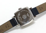 Buy Shop Tissot Lovely Square Silver Dial Blue Leather Strap Watch For Women - T058.109.16.031.00 USA Online