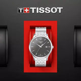Buy Shop Tissot T Classic Tradition Grey Dial Silver Steel Strap Watch For Men - T063.610.11.067.00 USA Online