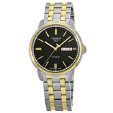 Buy Shop Tissot Automatics III Day Date Black Dial Two Tone Steel Strap Watch For Men - T065.430.22.051.00 USA Online
