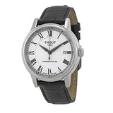 Buy Shop Tissot Carson Powermatic 80 White Dial Black Leather Strap Watch For Men - T085.407.16.013.00 USA Online