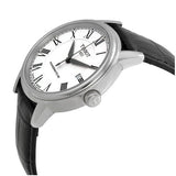 Buy Shop Tissot Carson Powermatic 80 White Dial Black Leather Strap Watch For Men - T085.407.16.013.00 USA Online