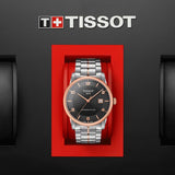 Buy Shop Tissot T Classic Luxury Powermatic 80 Black Dial Silver Steel Strap Watch For Men - T086.407.22.067.00 USA Online