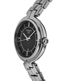 Tissot T Trend Flamingo Black Dial Silver Steel Strap Watch For Women - T094.210.11.051.00