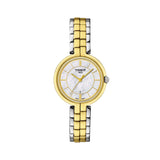 Buy Shop Tissot Flamingo Mother of Pearl White Dial Two Tone Steel Strap Watch For Women - T094.210.22.111.01 USA Online