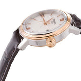 Buy Shop Tissot Bridgeport Lady White Dial Brown Leather Strap Watch For Women - T097.010.26.118.00 USA Online