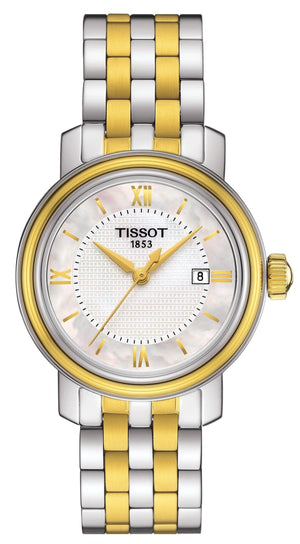 Buy Shop Tissot T Classic Bridgeport Silver Dial Two Tone Mesh Bracelet Watch For Men - T097.410.22.038.00 USA Online
