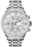 Buy Shop Tissot Chemin des Tourelles Automatic Chronograph White Dial Silver Steel Strap Watch for Men - T099.427.11.038.00 USA Online
