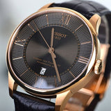 Buy Shop Tissot Chemin des Tourelles Powermatic 80 Brown Dial Brown Leather Strap Watch for Men - T099.407.36.448.00 USA Online