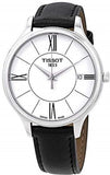 Buy Shop Tissot Bella Ora Round White Dial Black Leather Strap Watch For Women - T103.210.16.018.00 USA Online