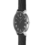 Buy Shop Tissot Everytime Medium Black Dial Black Leather Strap Watch For Men - T109.410.16.053.00 USA Online