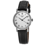 Buy Shop Tissot Everytime Small White Dial Black Leather Strap Watch For Women - T109.210.16.033.00 USA Online