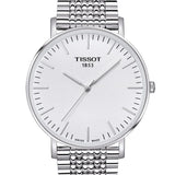 Buy Shop Tissot T Classic Everytime Large White Dial Silver Steel Strap Watch for Men - T109.610.11.031.00 USA Online