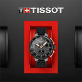 Buy Shop Tissot T Race Cycling Chronograph Black Dial Black Rubber Strap Watch For Men - T111.417.37.441.07 USA Online
